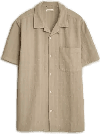 Knowledgecotton Apparel Structured Cotton Shirt
