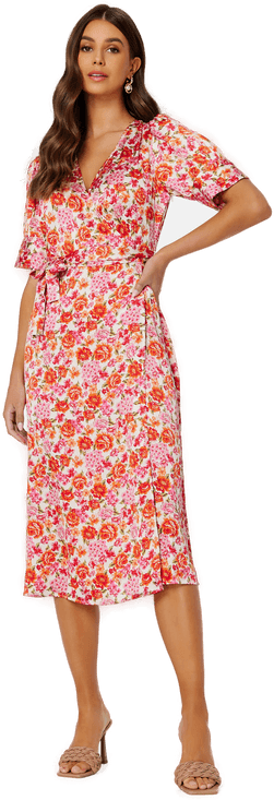 Vila Naria S/S Wrap Midi Dress