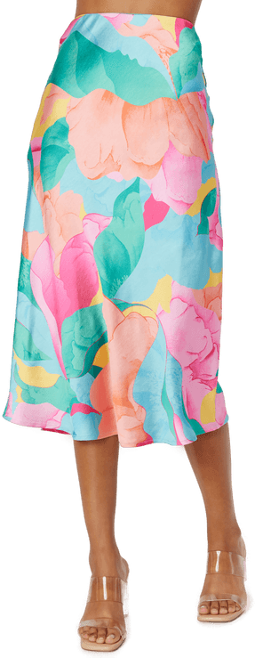 Vila Dinna HW Printed Skirt