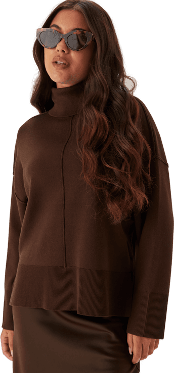 Vila Viostria Rollneck L/S KNIT TOP