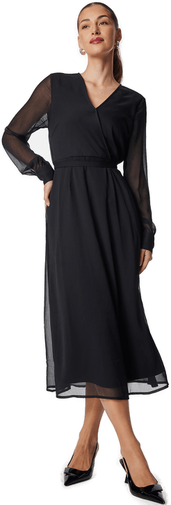 Vila Vifalia V-neck MIDI DRESS