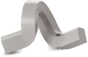 Normann Copenhagen Crooked lysestake 1 Varm Grå