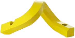 Normann Copenhagen Crooked lysestake 2 Gul