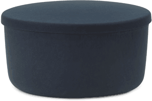 Normann Copenhagen Hide Storage Pouf Large Steel Blue