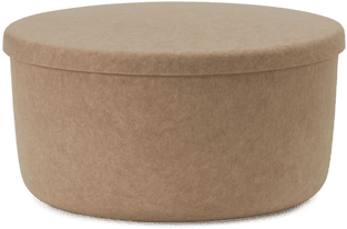 Normann Copenhagen Hide Storage Pouf Large Sand