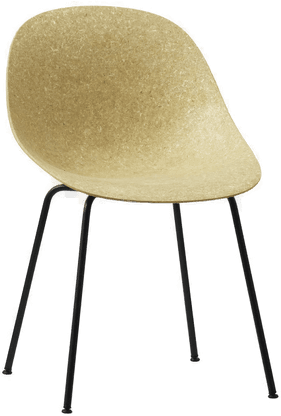 Normann Copenhagen Mat Chair Black Steel Hemp