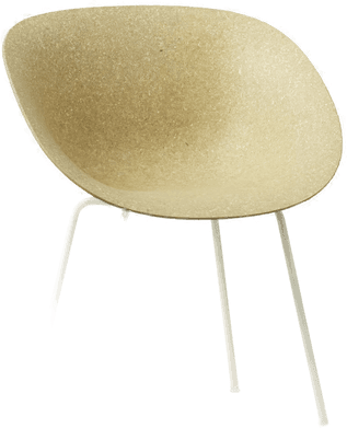 Normann Copenhagen Mat Armchair Cream Steel