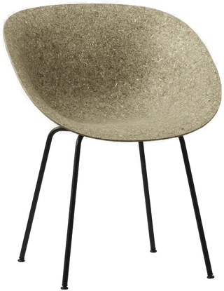 Normann Copenhagen Mat Armchair Black Steel Seaweed