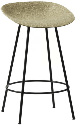 Normann Copenhagen Mat Barstool 65 cm Black Steel