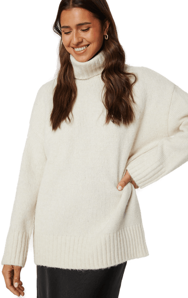 Pieces Nancy Loose Roll Neck
