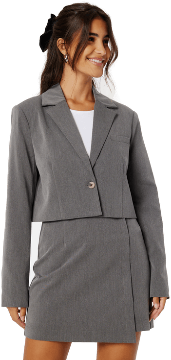 Pieces Jeremy Cropped Blazer