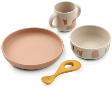 Liewood Vivi servisesett Cats and Dogs