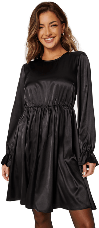 Pieces Slore LS O-Neck Dress