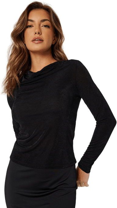 Vero Moda Nara LS Pleat Top