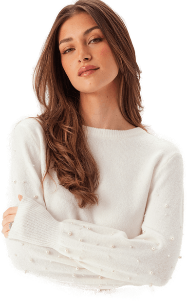 Only Onlkinne Ls Pearl Detail O-nec