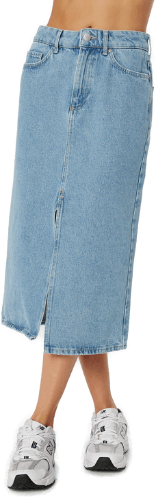 Only Onlbianca Midi Skirt Denim