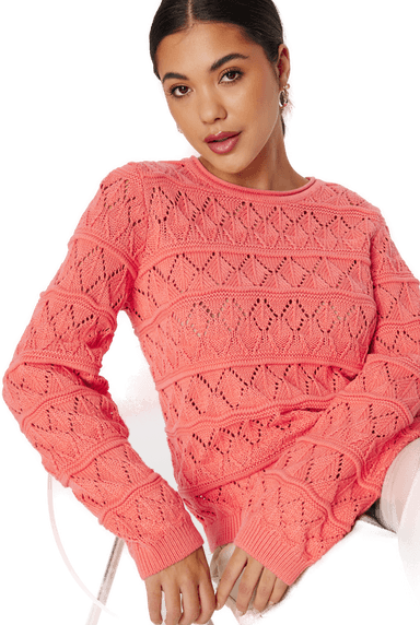 Object Collectors Item Liva L/S O-Neck Knit Pullover