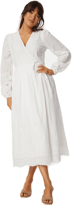 Yas Yasluma LS Long Wrap Dress