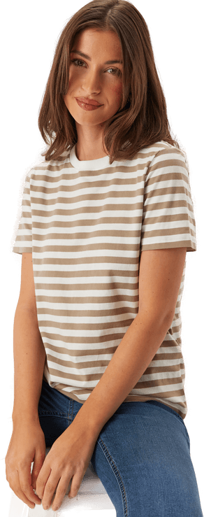 Pieces Pcria Ss Tee Stripes