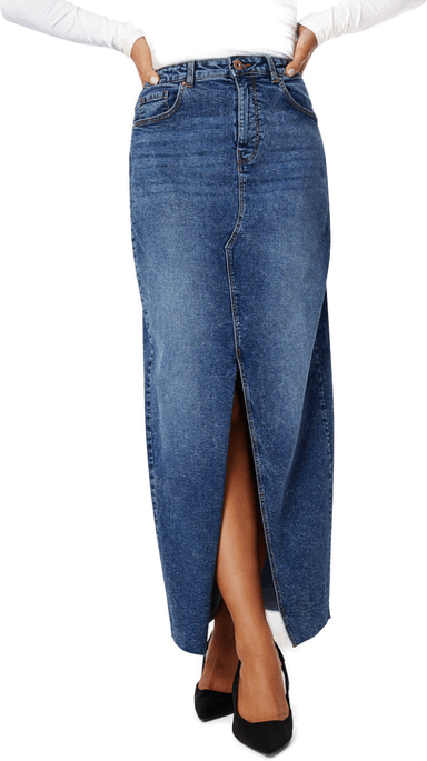 Pieces Pcjessie high waist denim skirt