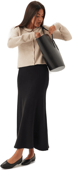 Yasfonny Hw Ankle Knit Skirt