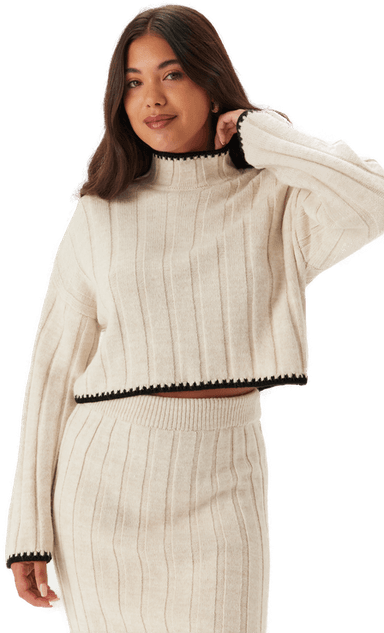 Only Onlchick Stitch Ls Highneck Pu