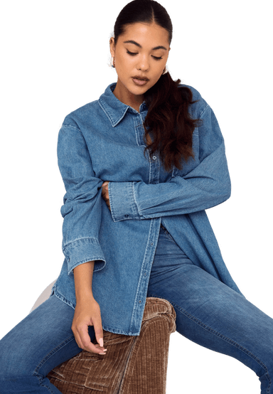 Pieces Pcmaisie Ls Denim Shirt