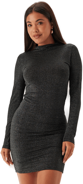 Pieces Pcmonica Ls Glitter Dress