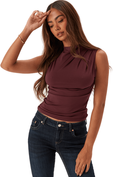 Pieces Pcmadison Sl Draped Top