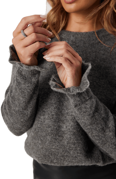 Selected Slflulu Ls Knit Frill Cuff