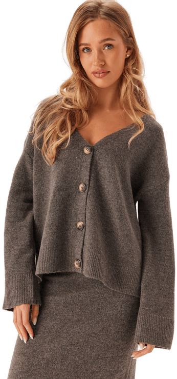 Pieces Pcnuna Ls V-neck Knit Cardigan