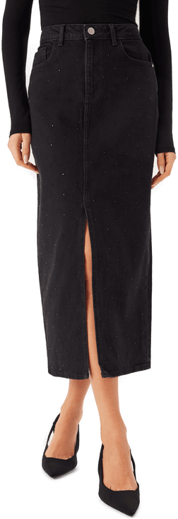 Vila Vijaf Hw Beading Midi Skirt