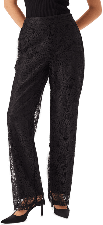 Pieces Pcbosulla Hw Lace Wide Pant