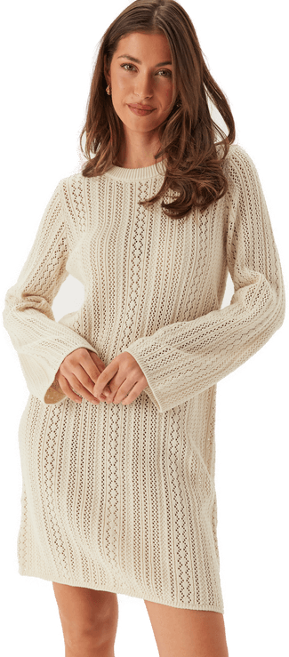 Pieces Pcnuka Ls O-neck Knit Dress