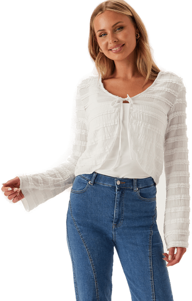 Pieces Pcanine Ls Tie Top