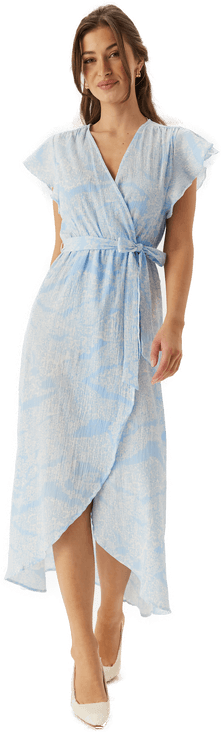 Vero Moda Vmpage S/L Long Wrap Dress