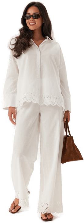 Only Onlgraces Tulum Ls Emb Shirt