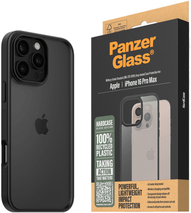 PanzerGlass HardCase iPhone 16 Pro Max - Svart