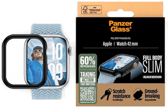 PanzerGlass Skjermbeskytter Apple Watch 10 41mm FullBody Slim Svart