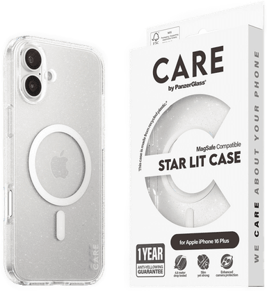 PanzerGlass CARE Flagship Urban Combat MagSafe-deksel Star Lit for iPhone 16 Plus