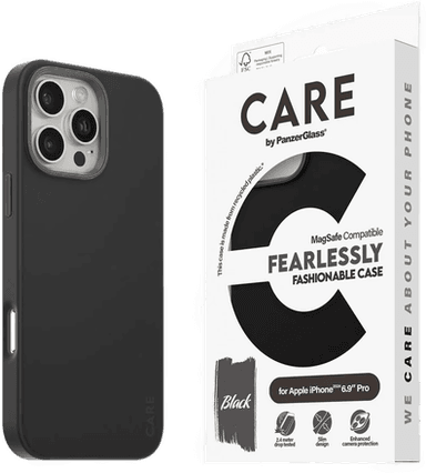 Care By PanzerGlass iPhone 16 Pro Max Etui - Svart m. MagSafe