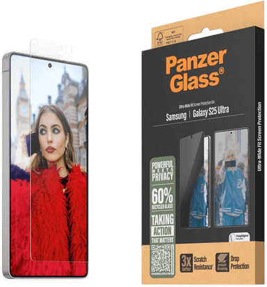 PanzerGlass Galaxy S25 Ultra All-in-One Skjermbeskytter