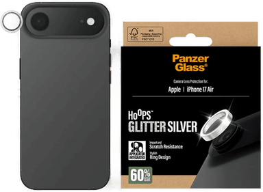 PanzerGlass iPhone Air Hoops Linsebeskytter (glitter silver)