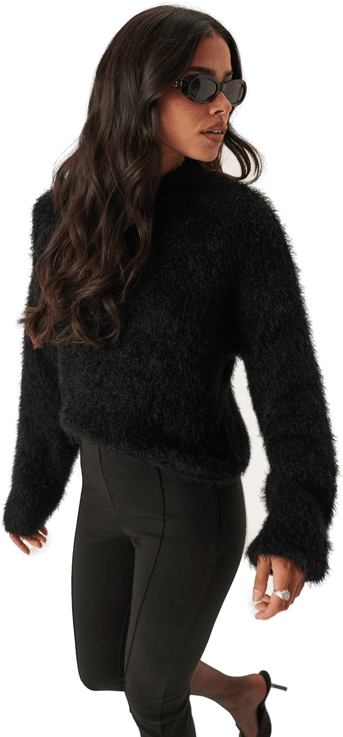 Only Onllulu Ls Rib Highneck Cc Knt