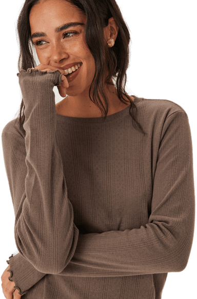 Pieces Pcmarie Ls O-neck Top