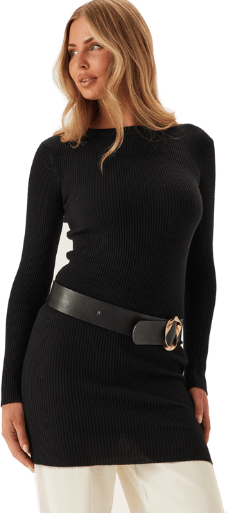 Pieces Pcmira Ls O-neck Knit Dress