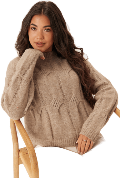 Pieces Pcjenna Ls O-neck Cable Knit