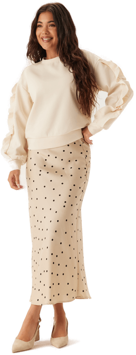 Vila Vimentina Flounce O-neck T-shirt