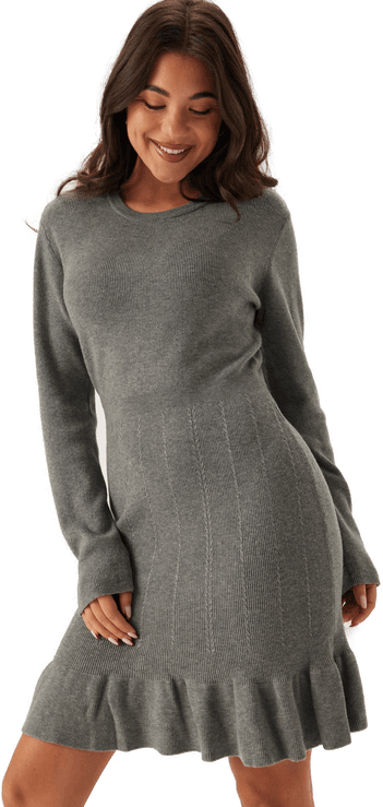 Vila Vinorthy O-neck L/S FRILL KNIT