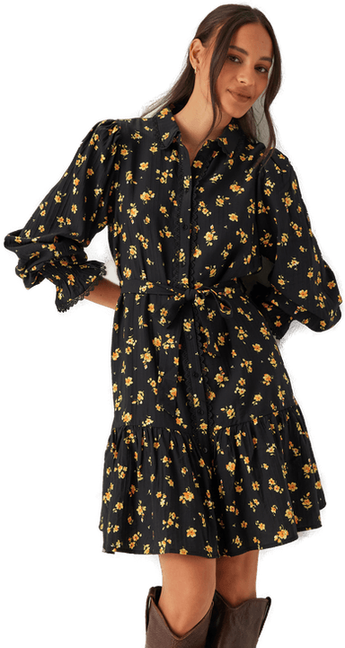 Vila Viclo Yle L/S Skjortekjole